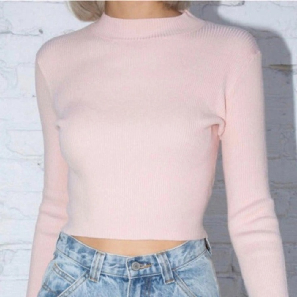 brandy melville mock neck sweater